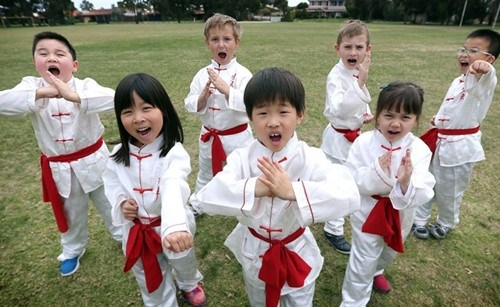 學(xué)習(xí)中國武術(shù)的學(xué)生,。(澳洲新快網(wǎng)援引《西澳人報》)