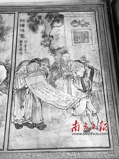 開平立園內(nèi)的壁畫內(nèi)容都是規(guī)勸兒孫的訓(xùn)示,。