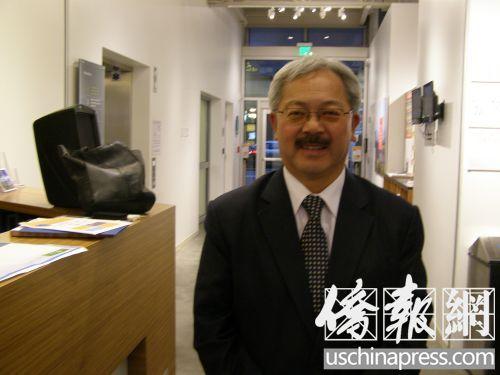 中國僑網(wǎng)舊金山市長李孟賢,。(圖片來源:美國《僑報(bào)》記者楓漁攝)