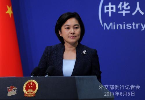 中國僑網(wǎng)華春瑩 圖片來源:外交部網(wǎng)站,。