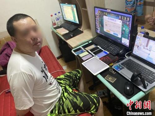 中國僑網警方搗毀的一個窩點 警方供圖