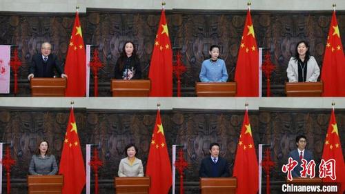 中國僑網(wǎng)中國駐釜山總領館舉辦“溫暖迎春”“春節(jié)包”發(fā)放儀式?!≈袊v釜山總領館供圖