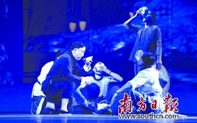 升級(jí)版《闖金山》中的《淘金郎》劇照,。廖智輝