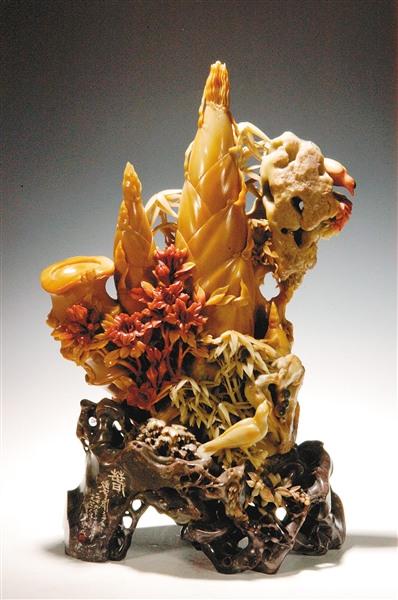 中國(guó)僑網(wǎng)青田石雕作品 主辦方供圖