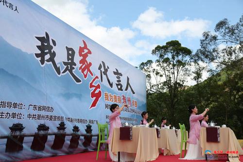 中國僑網(wǎng)圖為活動(dòng)現(xiàn)場工夫茶藝表演。