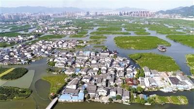中國僑網(wǎng)即將整村改造的三垟街道應潭村全貌,。楊冰杰 蔡溫瑞 航拍