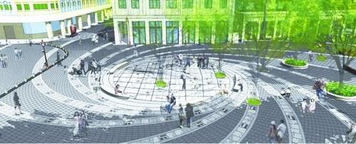 中國(guó)僑網(wǎng)僑批郵路地刻廣場(chǎng)效果圖,。