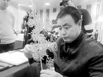中國(guó)僑網(wǎng)糖畫(huà)展示現(xiàn)場(chǎng),。省非遺保護(hù)中心供圖