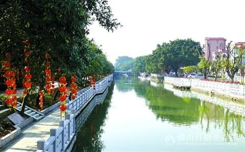 中國僑網(wǎng)南莊鎮(zhèn)羅南隆慶村古村落活化后的景色,。 /佛山日報記者甘建華攝
