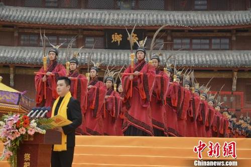 中國僑網(wǎng)文昌祭祀大典現(xiàn)場,?!《骆隆z