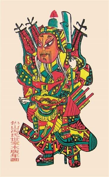 中國僑網(wǎng)佛山木版年畫中的“門神”