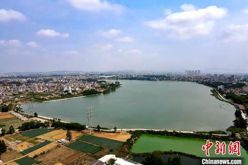 中國僑網(wǎng)圖為泉州向金門供水工程水源地——晉江龍湖,。(資料圖片) 中新社記者 王東明 攝