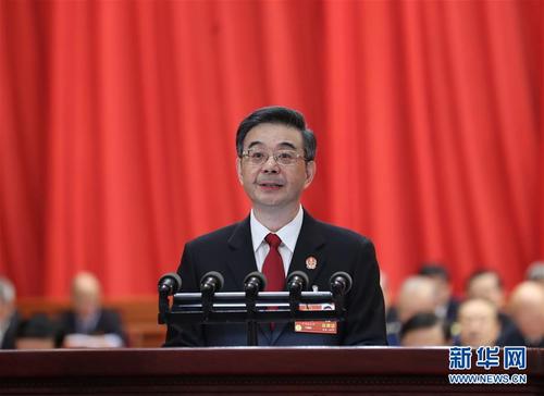 中國(guó)僑網(wǎng) 3月9日,,十三屆全國(guó)人大一次會(huì)議在北京人民大會(huì)堂舉行第二次全體會(huì)議,。最高人民法院院長(zhǎng)周強(qiáng)作最高人民法院工作報(bào)告,。 新華社記者 王曄 攝 來(lái)源:新華網(wǎng)