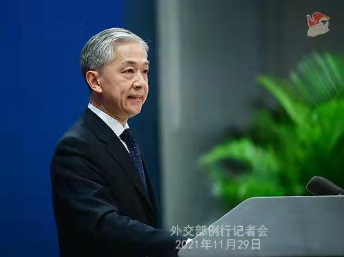 中國僑網(wǎng)外交部發(fā)言人汪文斌,。薛偉 攝
