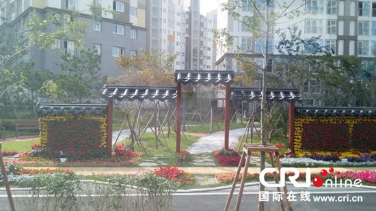 中國僑網(wǎng)具有中國建筑特色的花壇