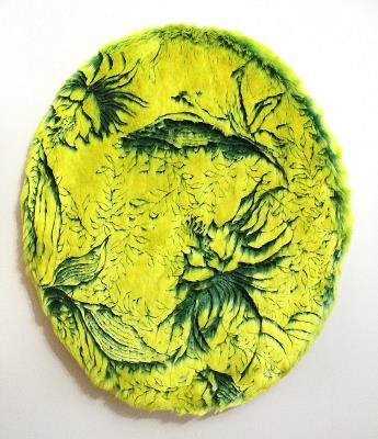 中國僑網(wǎng)藍(lán)巧茹的作品《Floral IV》。(美國《世界日?qǐng)?bào)》)