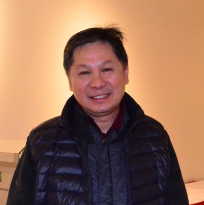 中國僑網(wǎng)華裔畫家羅建生致力探尋國畫包容度,,傳播中國藝術(shù),。(加拿大《世界日報(bào)》/謝君 攝)