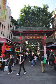 中國僑網(wǎng)悉尼唐人街,。(馬文琳 攝)