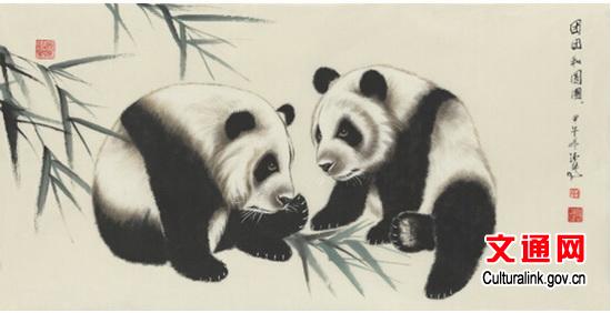 中國僑網(wǎng)熊貓畫,。