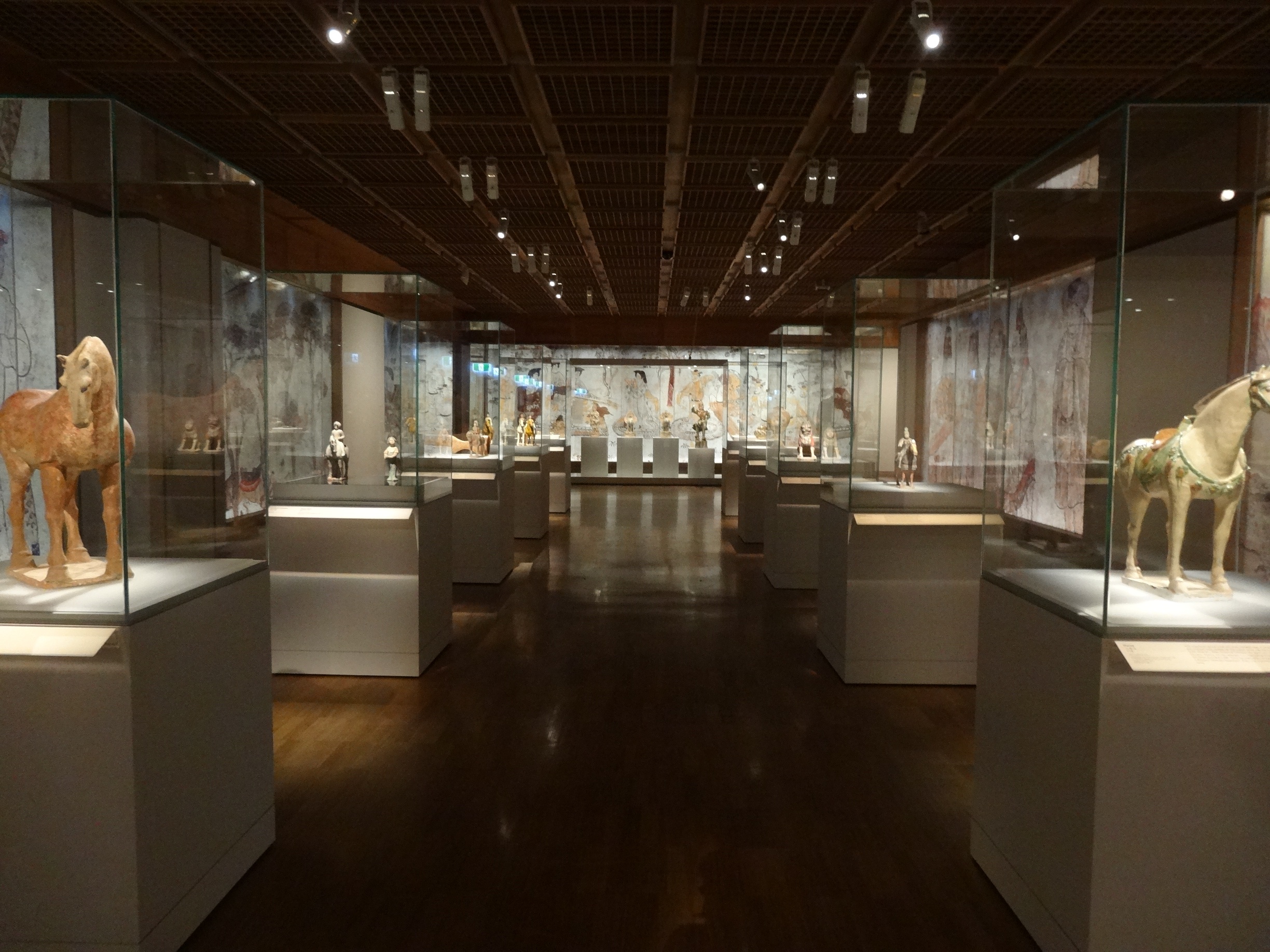 “唐都遺珍”展覽現場,。(澳洲《新快報》)