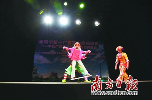 廣東的雜技表演,讓北歐觀眾印象深刻。(陳暢