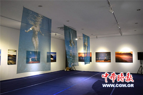 展覽現場,。(希臘《中希時報》