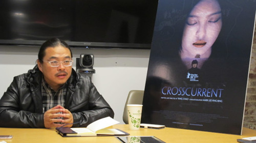 楊超攜《長江圖》在紐約公映,。(美國《世界日報》/高夢梓