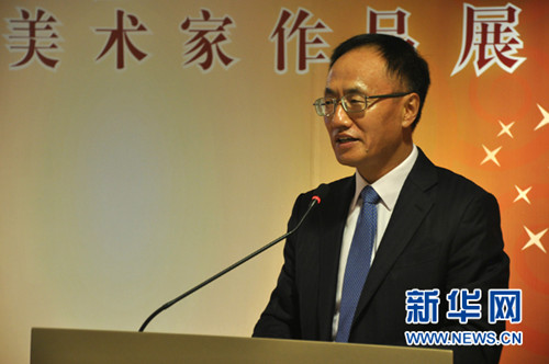 11月6日,,中國駐新加坡大使陳曉東為新加坡中國文化中心揭牌一周年慶典致辭,。(新華網(wǎng)發(fā)