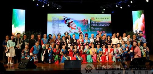 演出人員合影。(李柔靜