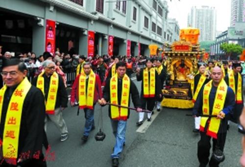中國僑網(wǎng)城隍爺出巡,。(資料圖片)