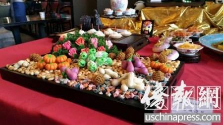 中國(guó)僑網(wǎng)四川美食文化周菜品都具有不同的文化主題。(圖片來(lái)源:美國(guó)《僑報(bào)》/翁羽 攝)
