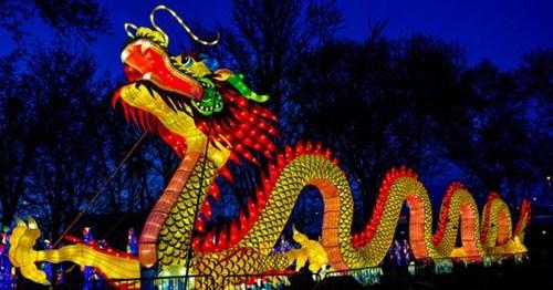 中國僑網(wǎng)中國彩燈。(美國《僑報》資料圖)