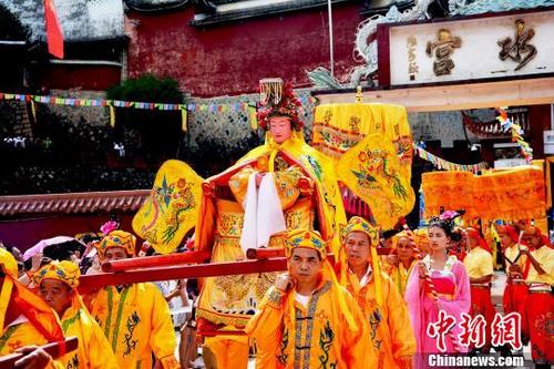 中國僑網(wǎng)圖為陳靖姑金身。 呂巧琴 攝