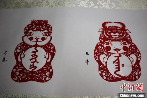 中國僑網(wǎng)圖為華麗的剪紙作品 蒼雁 攝