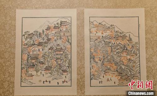 中國僑網(wǎng)重新刻印的《湖山勝概》作品 曉風書屋 供圖
